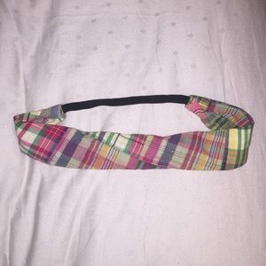 Plaid headband